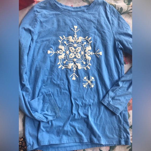 5 pcs two long-sleeved shirts one dress and two sweaters for girls size 7/8 - Picture 9 of 11